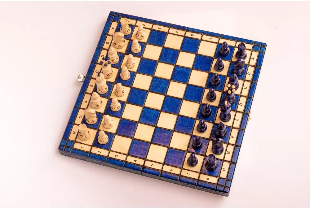 SZACHY PEREŁKA MAŁA z wkładką, kolor niebieski